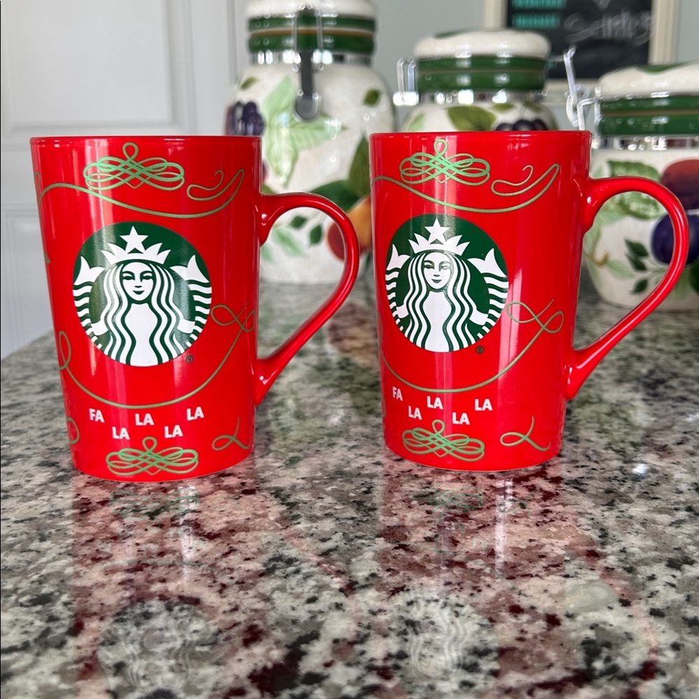 Starbucks Festive 2020 Red Mug Pair